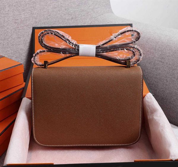 

2023 designer mini constances bag pochette kangkang shoulder bags strap crossbody bag handbags leather women classic vintage fashion purse