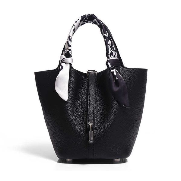 

authentic totes picotin women's luxury bags h family leather vegetable basket children tc layer cow bucket bag senior portable bv14