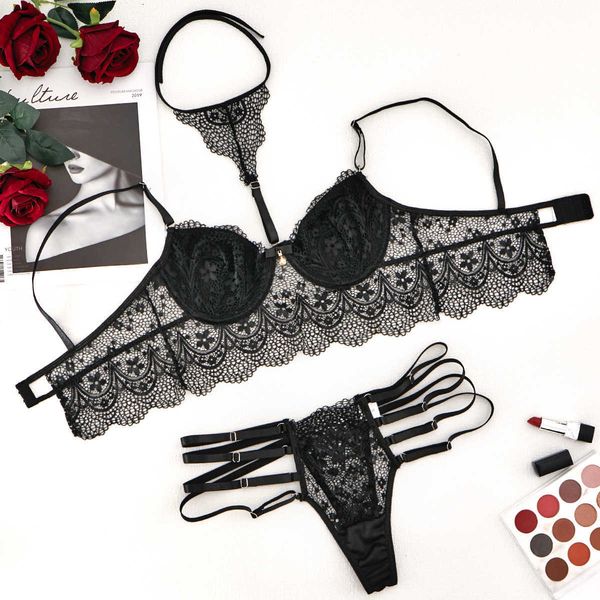 

women's lingerie women dress lace hollow red heart transparent sexy, Red;black