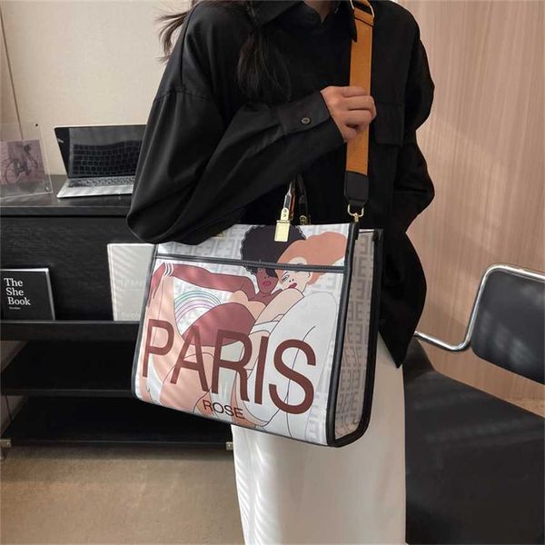 

30% off 2023 handbag large capacity canvas new spring/summer fashion one shoulder women's versatile trendy tote bag