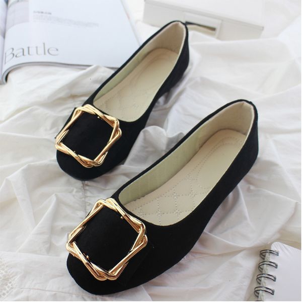 

dress shoes comemore sepatu pantofel wanita elegan mewah flat kasual musim panas ukuran besar 43 230516, Black