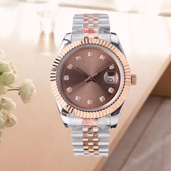 

mens watches gold watch watchs 36mm 31mm stainless steel bracelet automatic mechanical quartz water resistant atomic wristwatch dhgatesgates, Slivery;brown