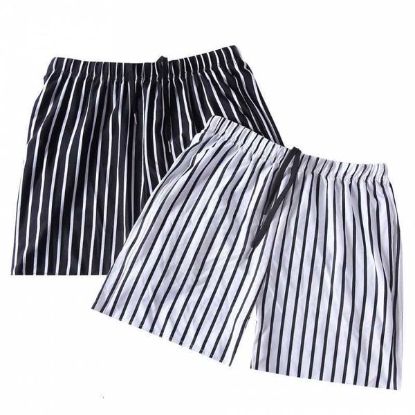 

men's clothing summer casual shorts 3/4/4 striped sports split running walking fitness beach, White;black