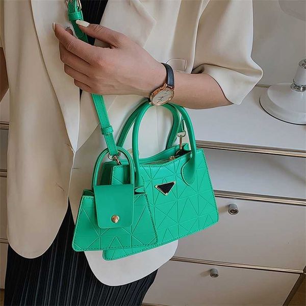 

13% off 2023 fashion handbag baobao women's new handheld small square diamond plaid embossed single shoulder crossbody two piece set mo