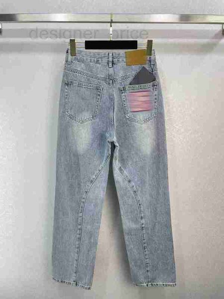 

women's jeans designer 2023 new spring summer milan runway brand same style pants 9kc2, Blue