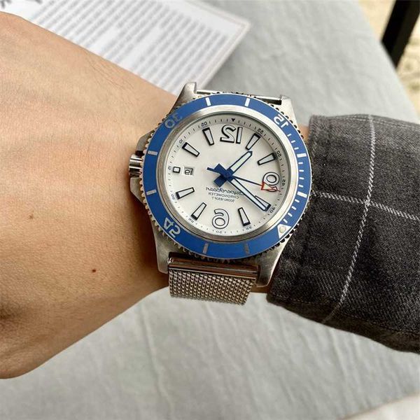 

super special new wrist watches ocean style centennial black bird reconnaissance fighter wolf series male automatic amazing rotating dial 75, Slivery;brown