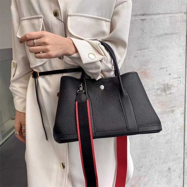 

authentic handbag h erms designer garden party tote bag 2023 new fashion bag versatile large capacity leisure commuter tote bag one shoulder