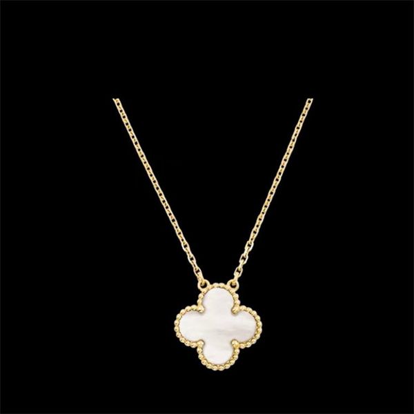 

van clover necklace luxury design clover pendant necklace earring jewelry set for women gift, Silver