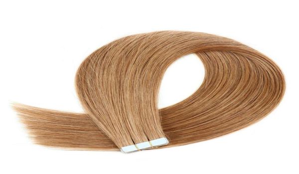 

27 honey blonde cuticle intact remy human hair tape in extensions8240864, Black