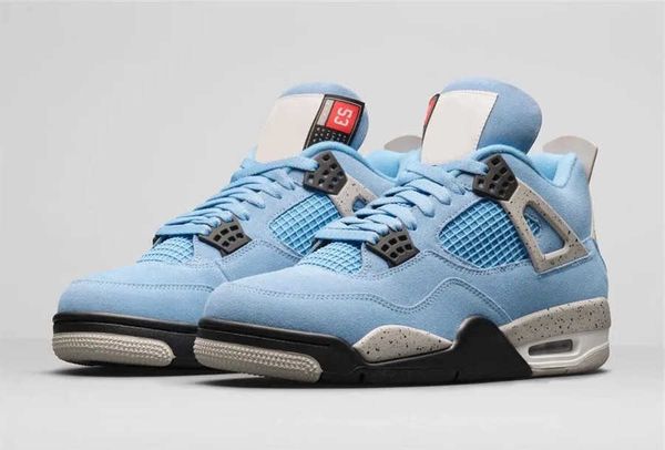 

with box designer release 2023 authentic 4 se university blue tech grey outdoor shoes white black 4s suede men ct8527400 sports sneakers wit