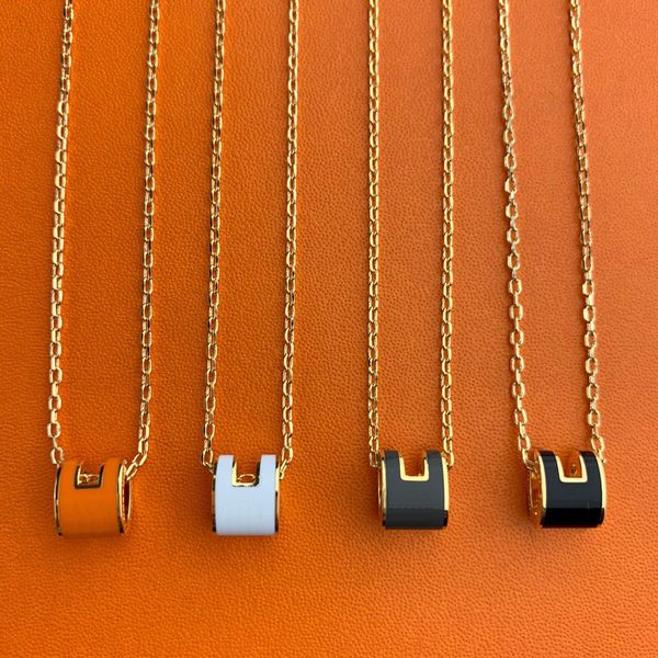 

designer necklaces fashion luxury h pendant chains design for man woman gold silver clavicle choker jewelry letter link chain holiday gifts