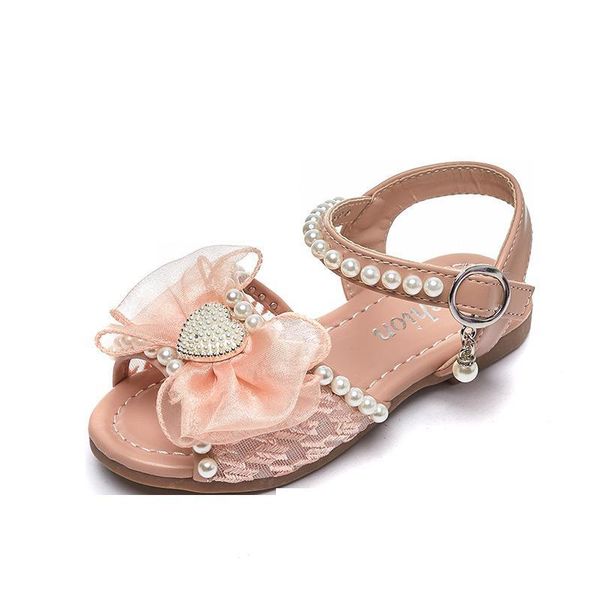 

sandals baby shoes wedge kids footwear girls summer fashion flat princess f12455, Black;red
