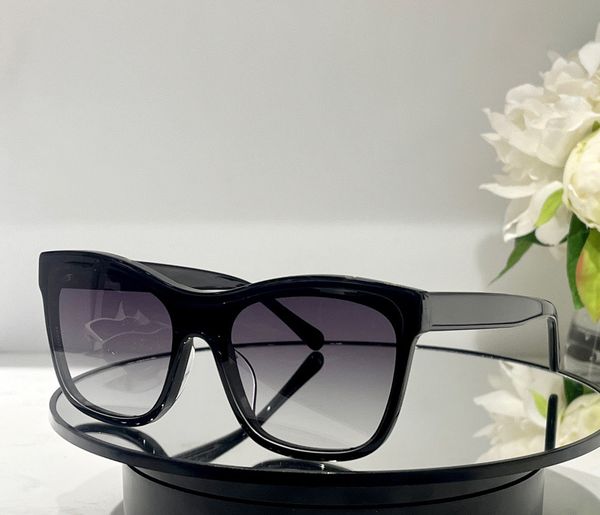 

fashion designer 5418 sunglasses for women vintage double color splicing acetate square shape glasses outdoor elegant versatile style uv pro, White;black
