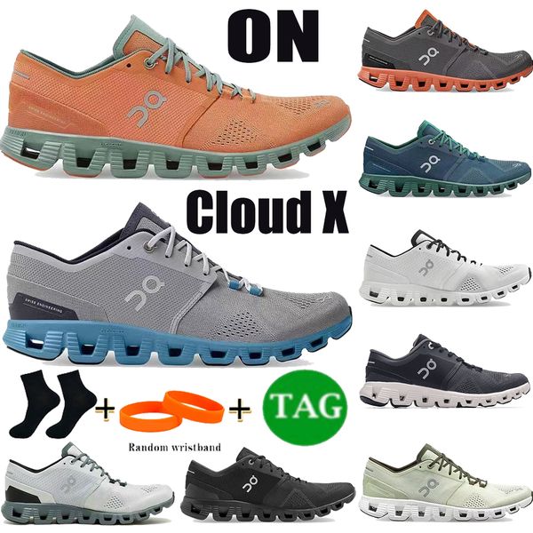 

on running shoes cloud x mens designer sneakers alloy grey white black storm blue aloe ash rust red low fashion outdoor sneaker womens sport