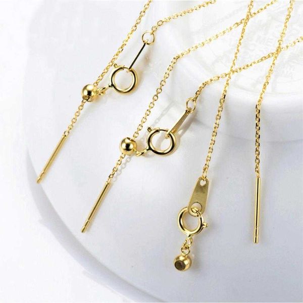 

simple stainless steel adjustable chain bracelet pass gold diy universal, Black