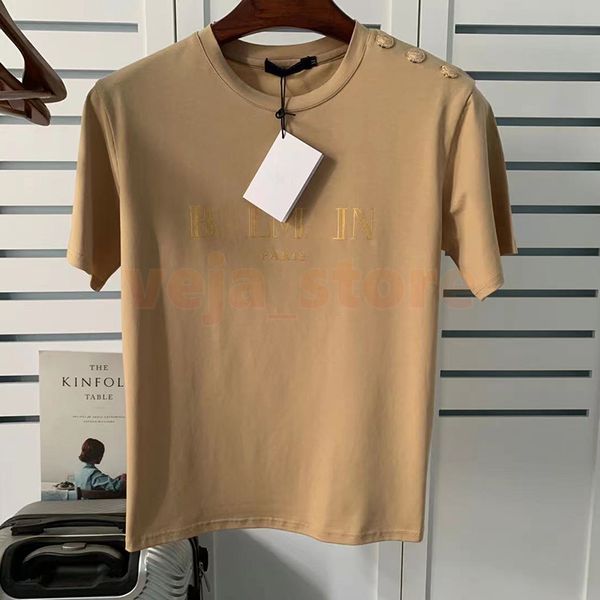 

summer mens designer t shirt white gold letter printed shirts womens short sleeve fashion brand tees asian size s-2xl uwt0, White;black