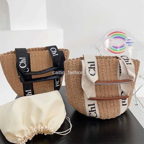

totes luxury designer bag womens summer beach handbag 5a fashion straw shopping bag large capacity vegetable basket bags