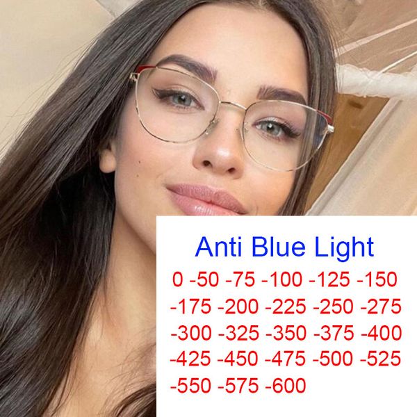 

reading glasses myopia blue light blocking glasses transparent women luxury brand optical eyeglasses frames fashion cat eye glasses okulary
