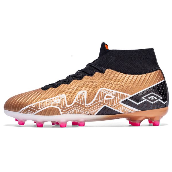 

safety shoes men's high-soccer shoes fg/tf breathable wear-resistant training football boots anti-skid kid outdoor sneakers 230516, Black;brown