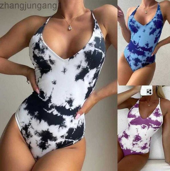 

designer bikini qianmo clothing 2023 bikini print one-piece conservative swimsuit for women xingcheng fashion, White;black