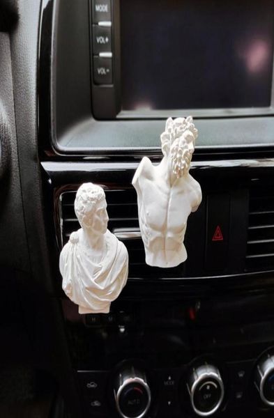 

greek mythology art statue car air freshener king of the gods mini plaster statue car perfume clip auto accessories interior5321714