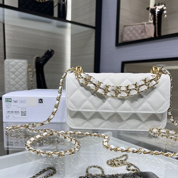 

designer crossbody bag luxury chain bag handbag genuine leather shoulder bags level replication flap bag with box ch147
