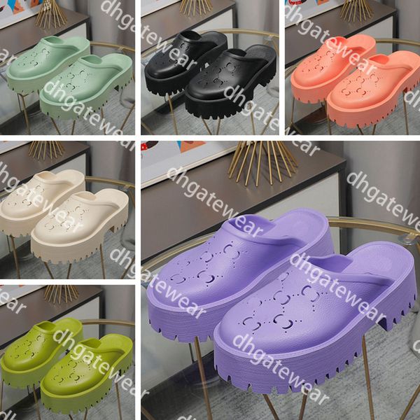 

womens sandals slides designer hollow out slippers fashion brand platform anti slip slippers summer casual beach slippers plus size 35-42