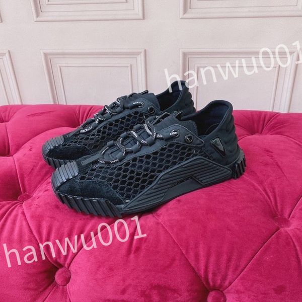 

2023 luxurys famous basketball sneakers shoes women leather rubber sole lace-up trainers outdoor skateboard walking 35-41, Black