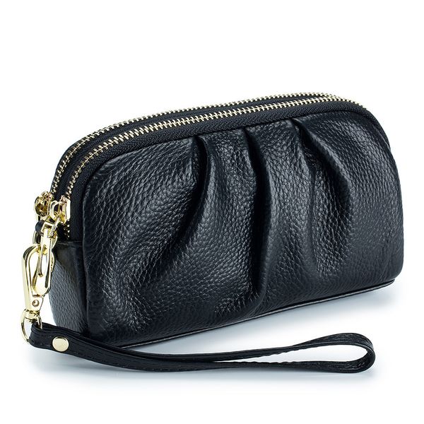 

waist bags dompet wanita kulit asli kapasitas besar multifungsi tas pergelangan tangan ritsleting panjang ponsel tempat koin uang 230516