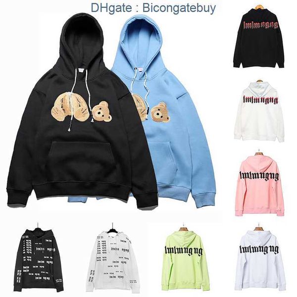 

designers hoodies mens womens fashion man long sleeve warm cotton hoodys clothing sweaters hip hop palms clothes sweatshirts, Black