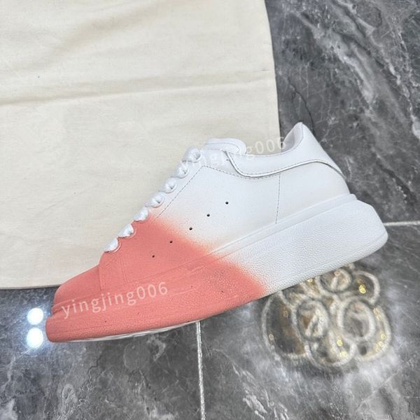 

2023new brand mens quality casual shoes leather lace-up sneaker fashion lady flat running trainers letters gym sneaker, Black