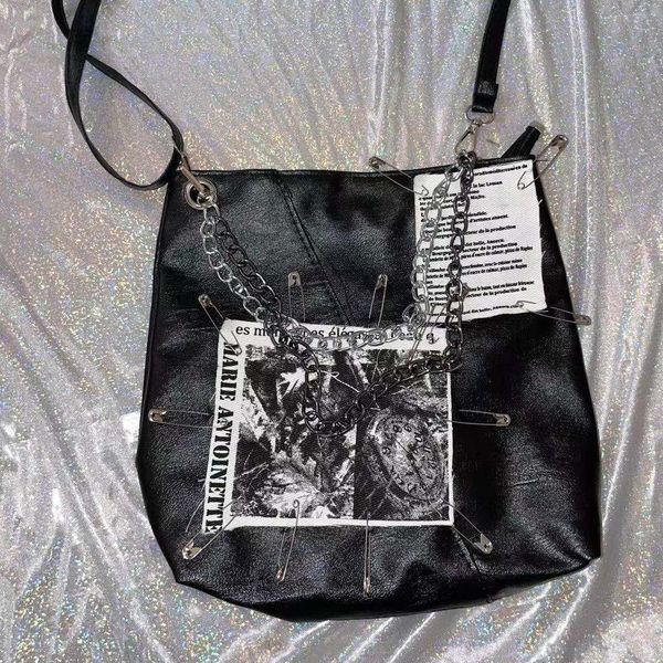 

evening bags haex y2k harajuku bolso mujer rantai tambal sulam tas wanita punk mode tren bahu selempang gotik 230516