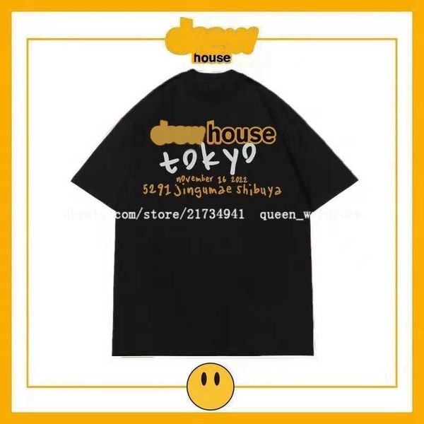 

draw house t shirt draw tshirt designer mens bieber shirts short sleeve oversized t-shirt for women cotton classic tees couple lovers clothi, White;black