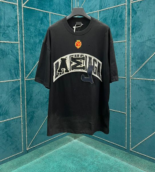 

men's plus tees & polos round neck embroidered and printed polar style summer wear with street pure cotton r11we, Black;brown