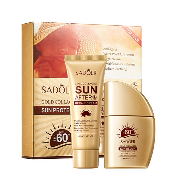

skin care foundation concealer golden bone collagen sunscreen isolation and protection uv protection sunscreen, White