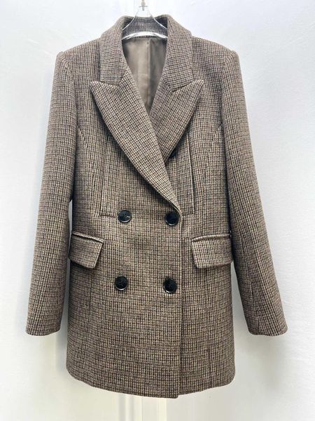 

Women' Suits 2023 Wool Suit Coat 1128, Light brown