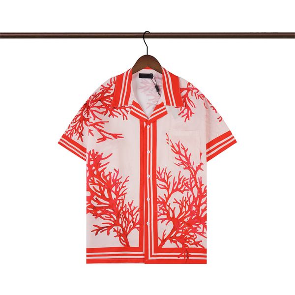 

fashion t-shirts casablanc-s designer shirts masao san print mens casual shirt womens loose silk shirt short sleeves luxury t-shirt tees -3, White;black