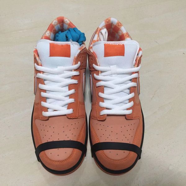 

runner sneakers women's running shoes men's genuine leather have large size 12-13 with double box orange lobster fd8776-800