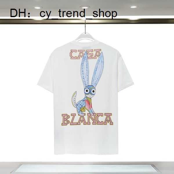 

casablanc shirt luxury men spring summer new style rainbow mushroom round neck short seeves cotton designer s casablanca s us size 21, White;black