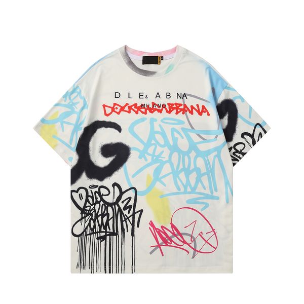 

designer men's t-shirt short sleeve letter casual men's fashion women's summer size designer men's hip hop t-shirt, White;black
