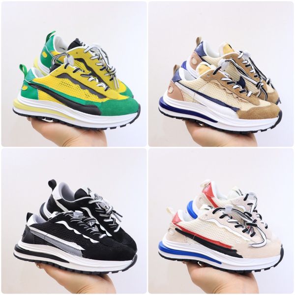 

2023 kids nlke sacais vaporwaffle running shoes boys girls ldv waffle black white sail gum sesame tour yellow pine green kid trainers outdoo