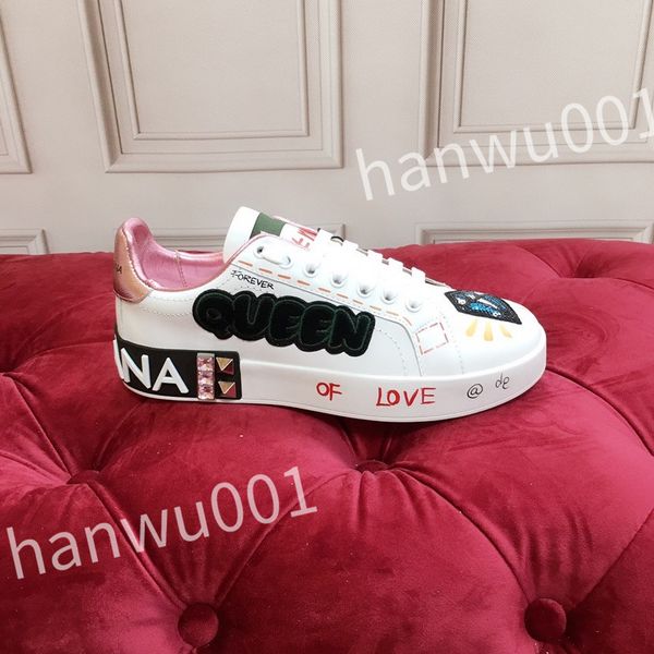 

new casual shoes women travel leather lace-up cowhide fashion lady flat designer running trainers woman shoes men sneakers, Black