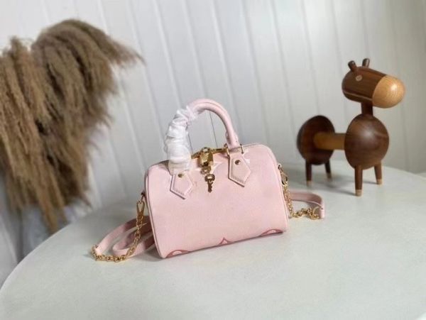 

m46518 speedy 20 handbag new handbag cowhide colorful embossed pattern