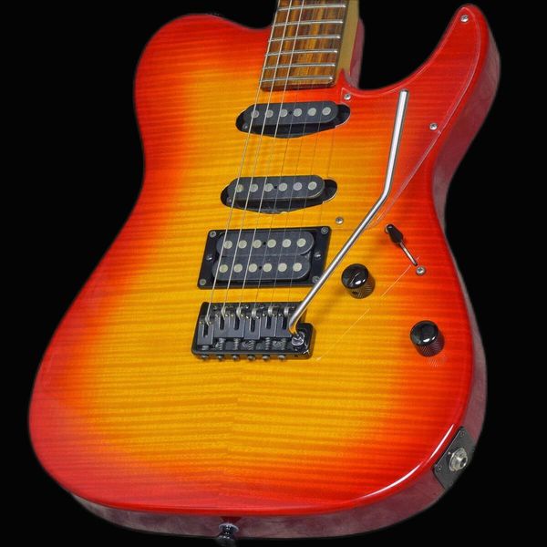 

tom anderson custom order tl moon cherry sunburst electric guitar1665
