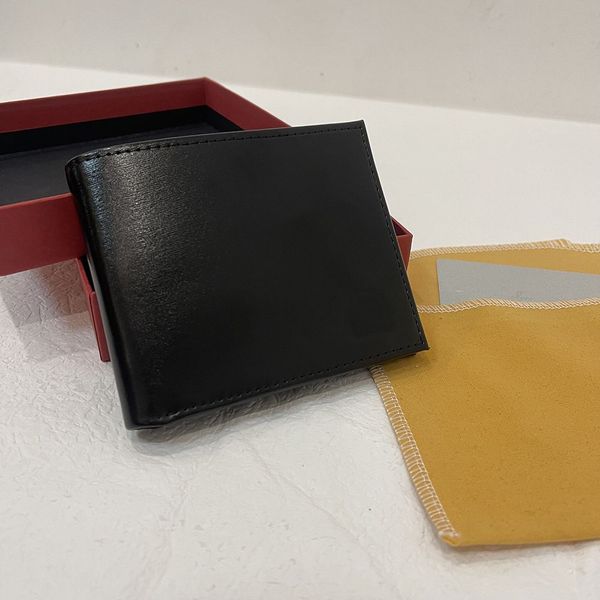 

german luxury brand designer men's leather wallet european trend women's credit card clip coin pocket mini wallet thin gift box, Red;black