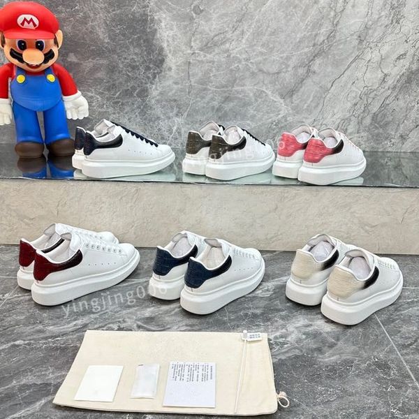 

new platform brand mens quality casual shoes leather lace-up sneaker fashion lady flat running trainers letters gym sneaker2023, Black