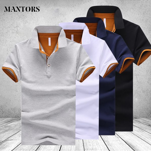 

men's polos men polo shirts short sleeve breathable male cotton tee shirt brand jerseys summer turn down mens sportswear polo plus siz, White;black