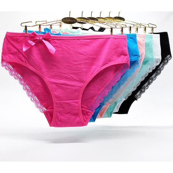 

women's panties 4pcs/lot big yards 2xl/3xl/4xl ladies cotton underwear women's panties large size plus size mummy 89311 230516, Black;pink