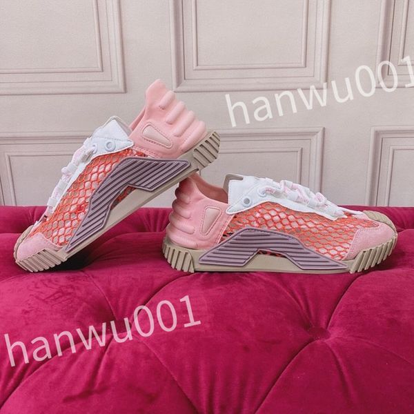 

new luxurys famous basketball sneakers shoes women leather rubber sole lace-up trainers outdoor skateboard walking 35-41, Black
