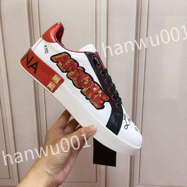 

new casual shoes women travel leather lace-up cowhide fashion lady flat designer running trainers woman shoes men sneakers, Black
